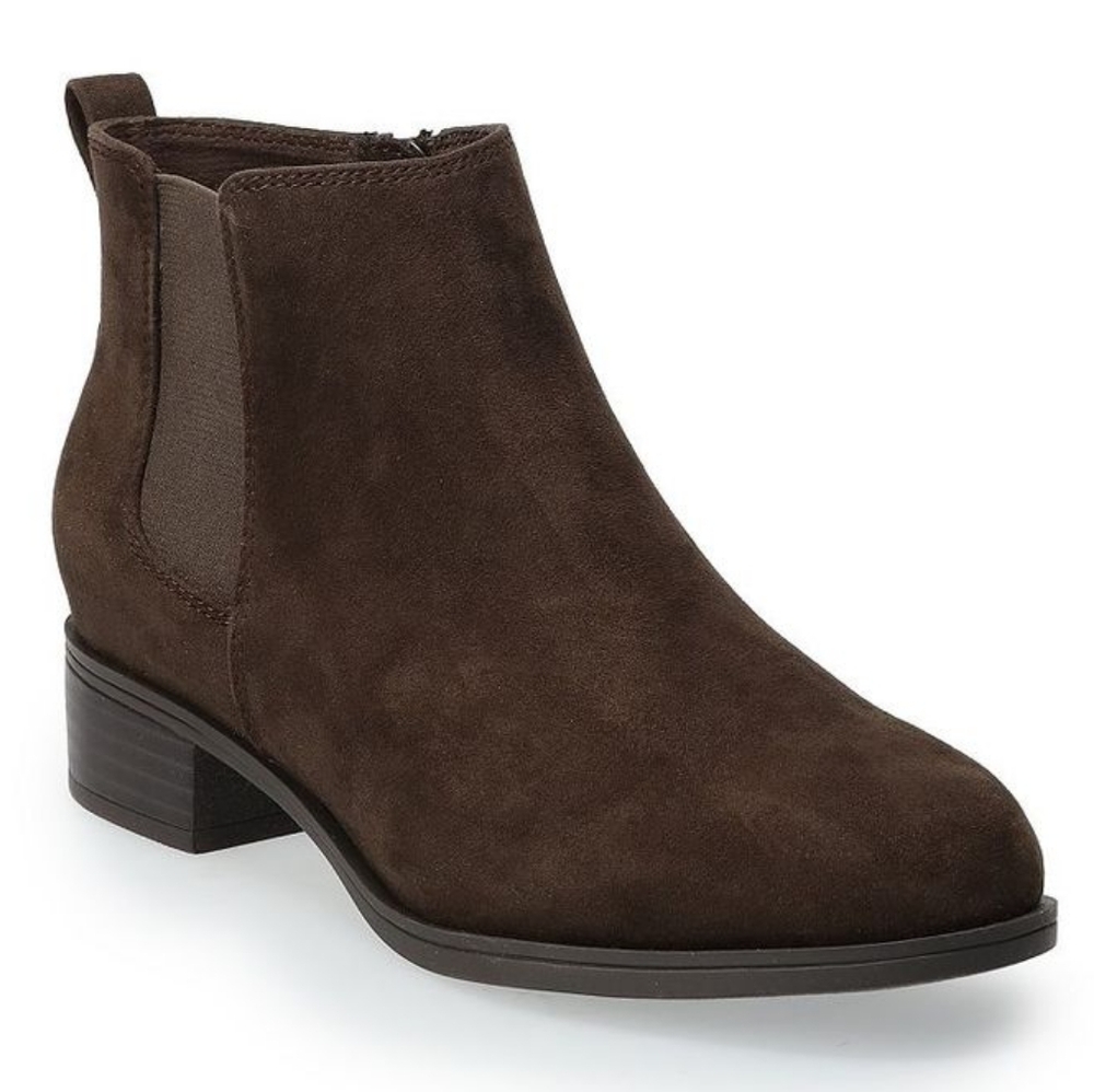SO Averyy Zip Up Memory Foam Ankle Boots - 7W
